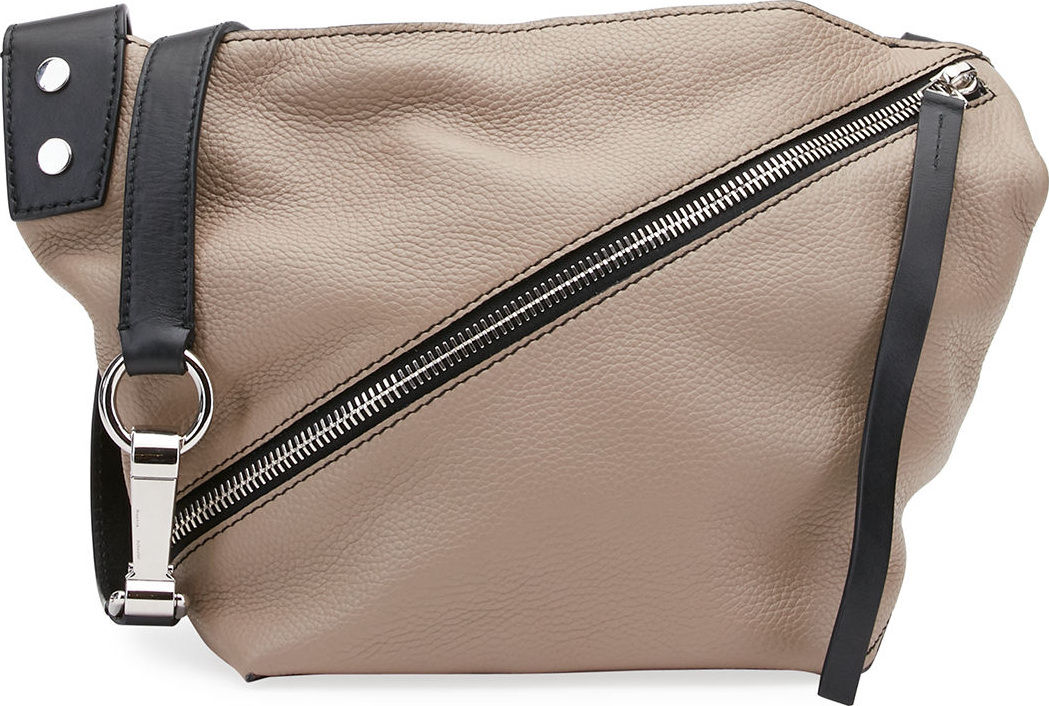 Proenza Schouler Small Grain Leather Zip Hobo Bag