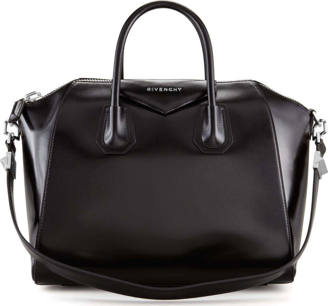 Givenchy Antigona Medium Box Calf Leather Satchel Bag