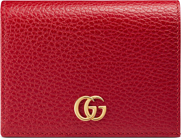 Gucci Petite Marmont Leather Card Case