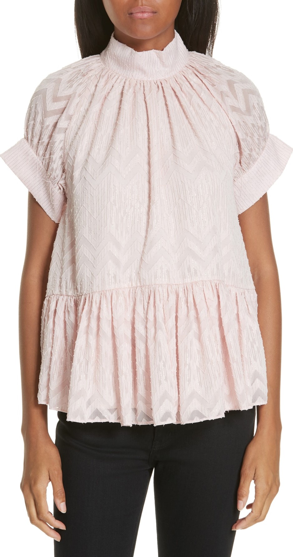Opening Ceremony Ruffle Hem Blouse