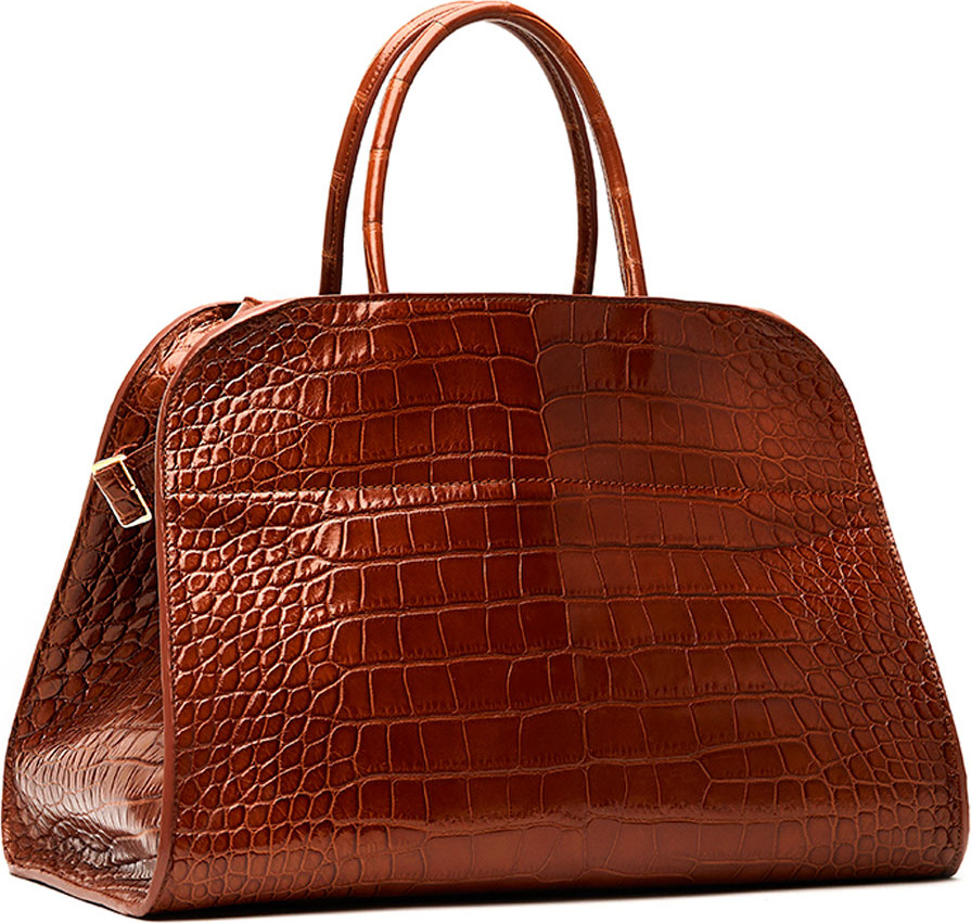 THE ROW Margaux 15 Alligator Top-Handle Bag