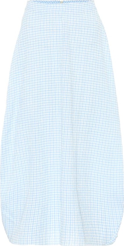 Jil Sander Checked cocoon skirt
