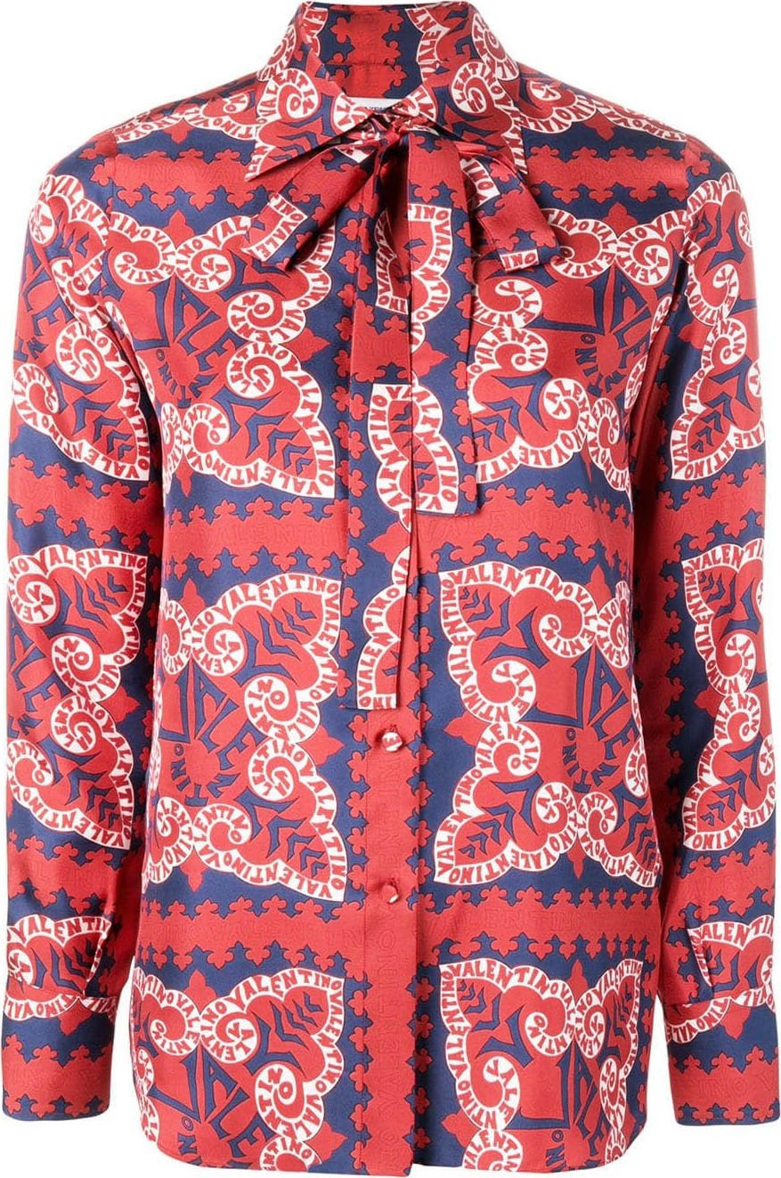 Valentino Geometric paisley blouse
