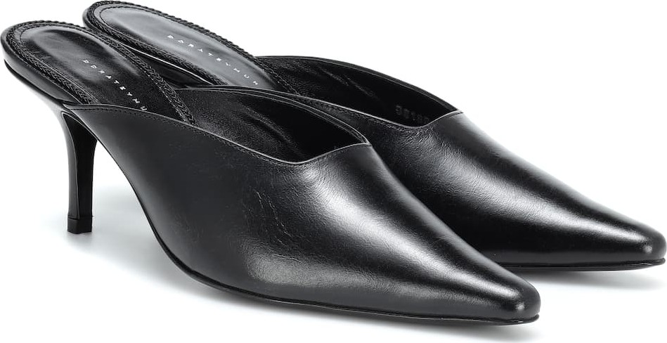 Dorateymur Groupie leather mules