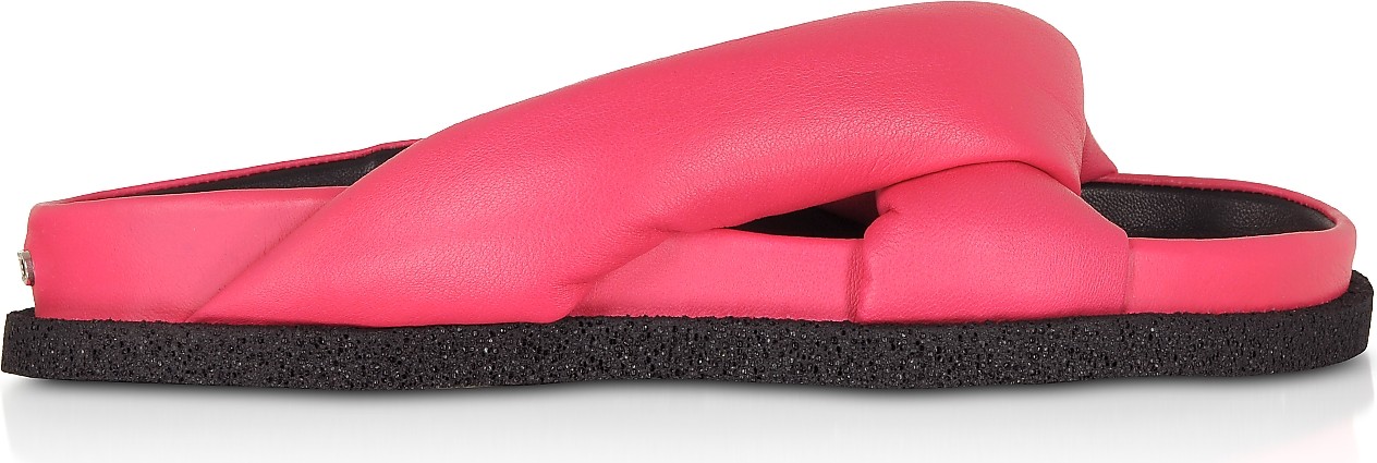 KENZO Coral Nappa Leather Komfy Flat Mules