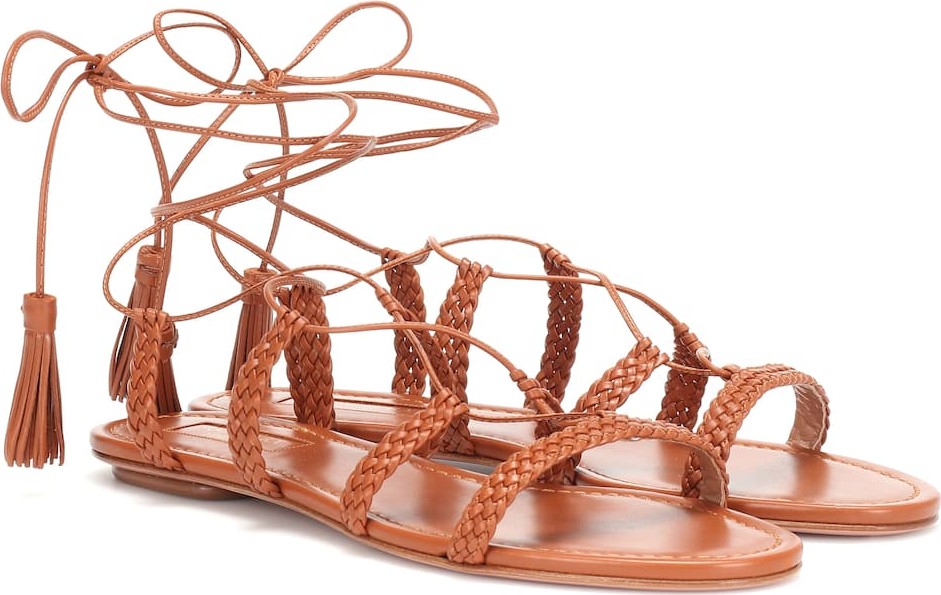 Aquazzura Stromboli leather sandals