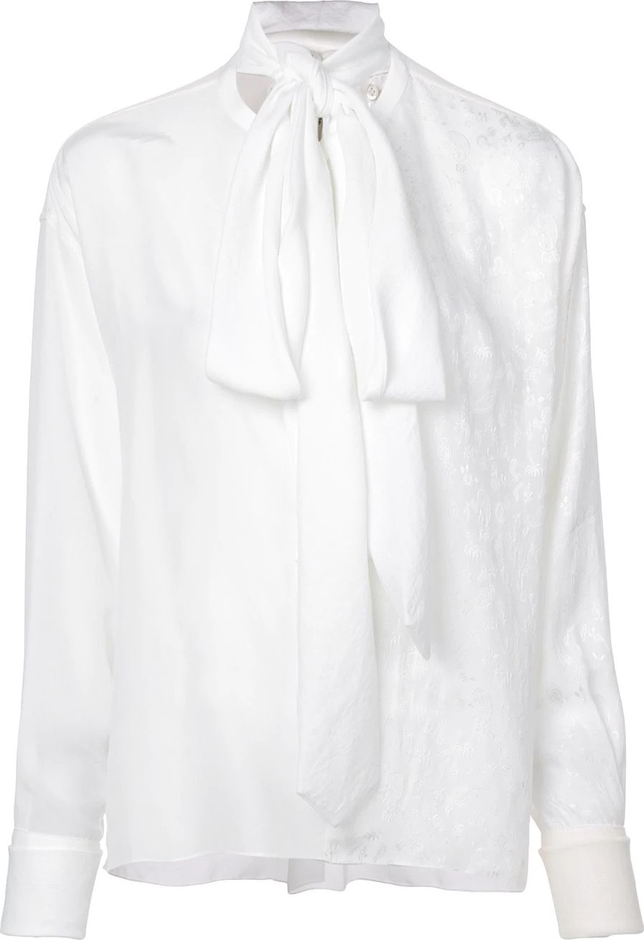 LOEWE tie neck tunic blouse