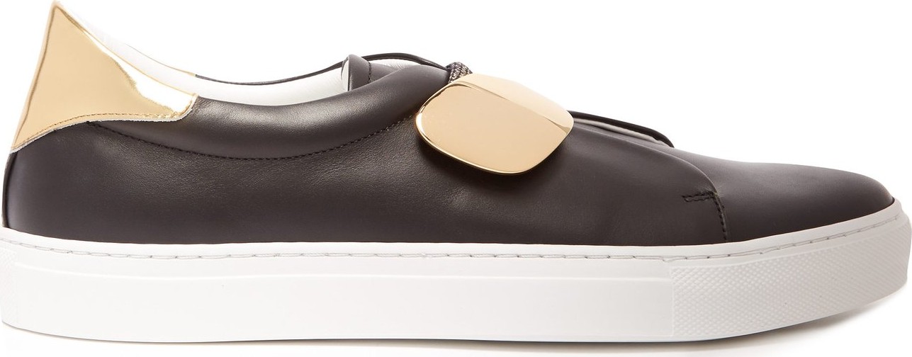 Rupert Sanderson Dynamo slip-on leather trainers