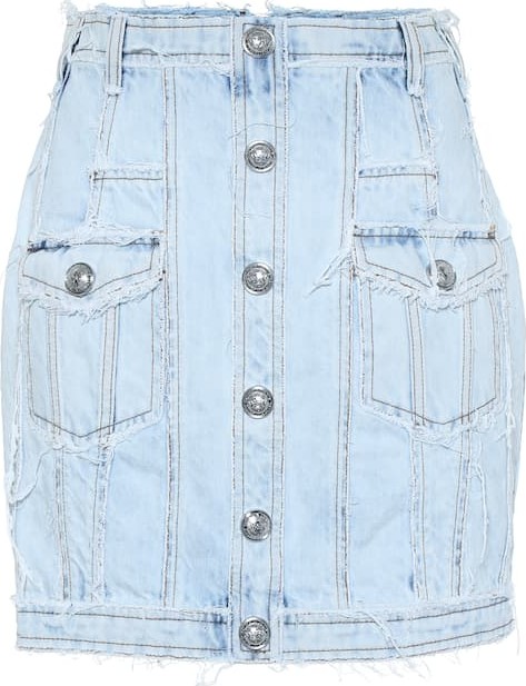 Balmain Denim miniskirt