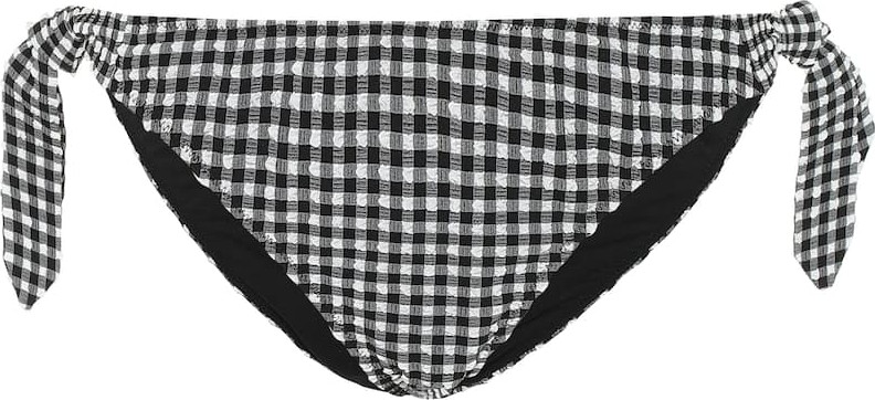 Ganni Seersucker bikini bottoms