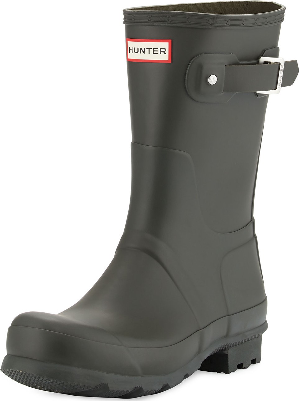 Hunter Boots Men's Original Short Boots, Dark Olive