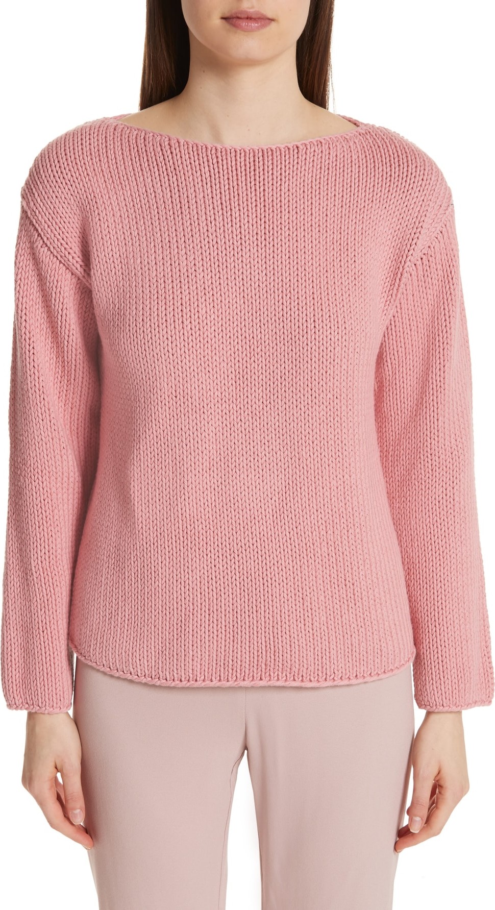 Mansur Gavriel Cotton Boatneck Sweater