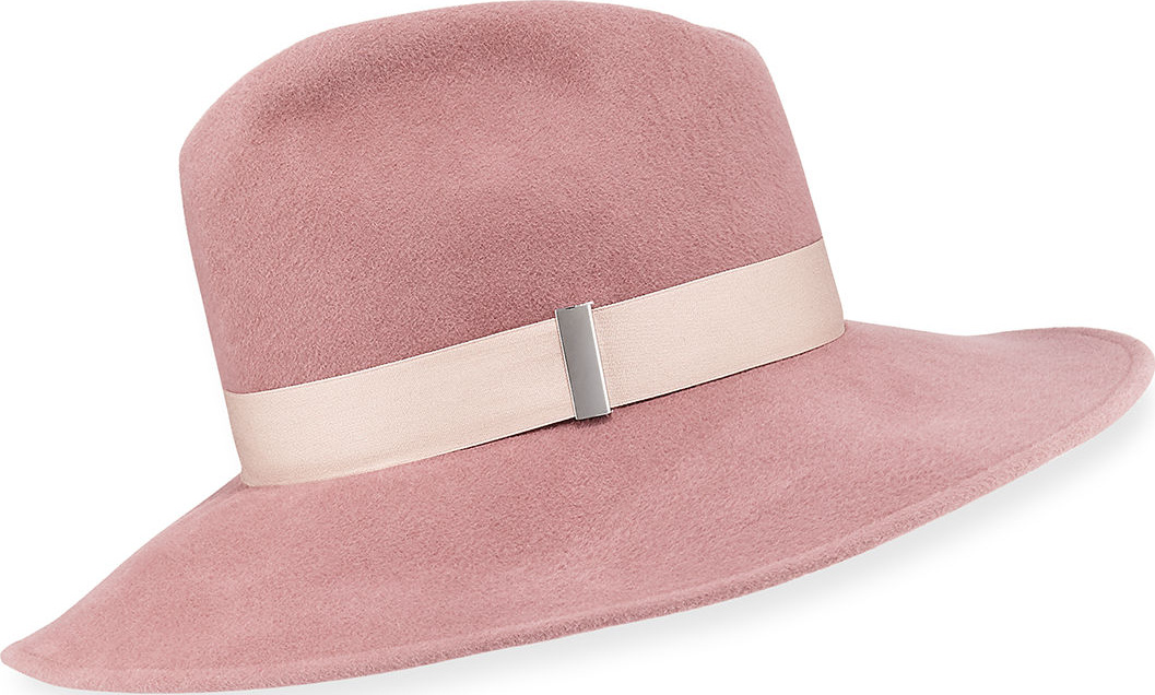 Gigi Burris Drake Wool Wide-Brim Fedora Hat
