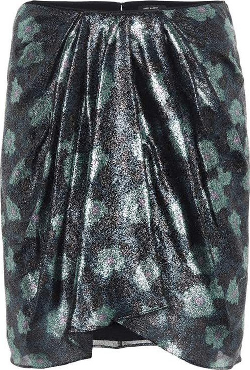 Isabel Marant Paris printed silk-blend miniskirt