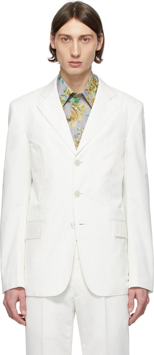 Givenchy White Twill Blazer