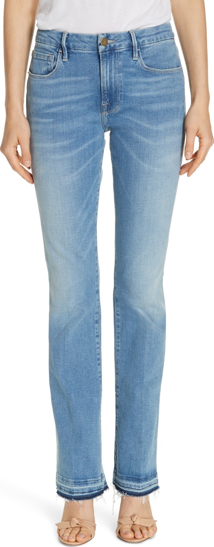 FRAME DENIM Le Mini Boot Release Hem Jeans