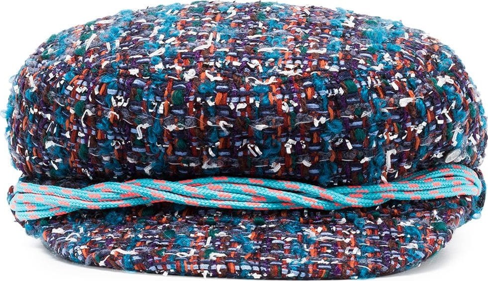 Maison Michel new abby tweed baker boy cap