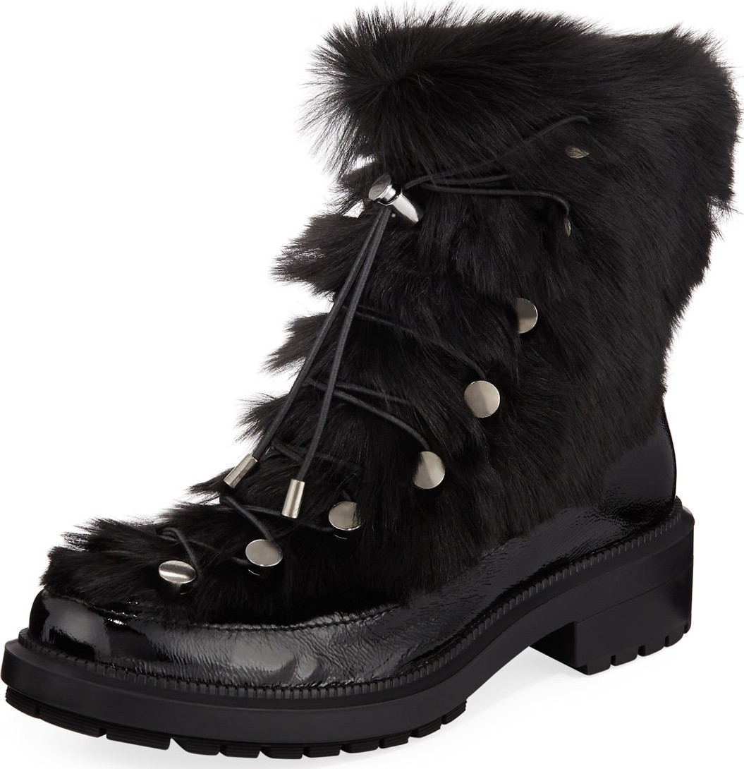 Aquatalia Lorena Fur Combat Boots