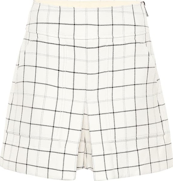 Tibi WIndowpane Cargo checked shorts