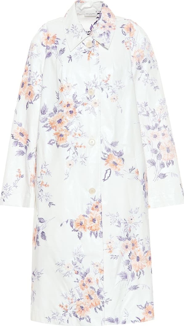 Dries Van Noten Embroidered cotton-blend coat