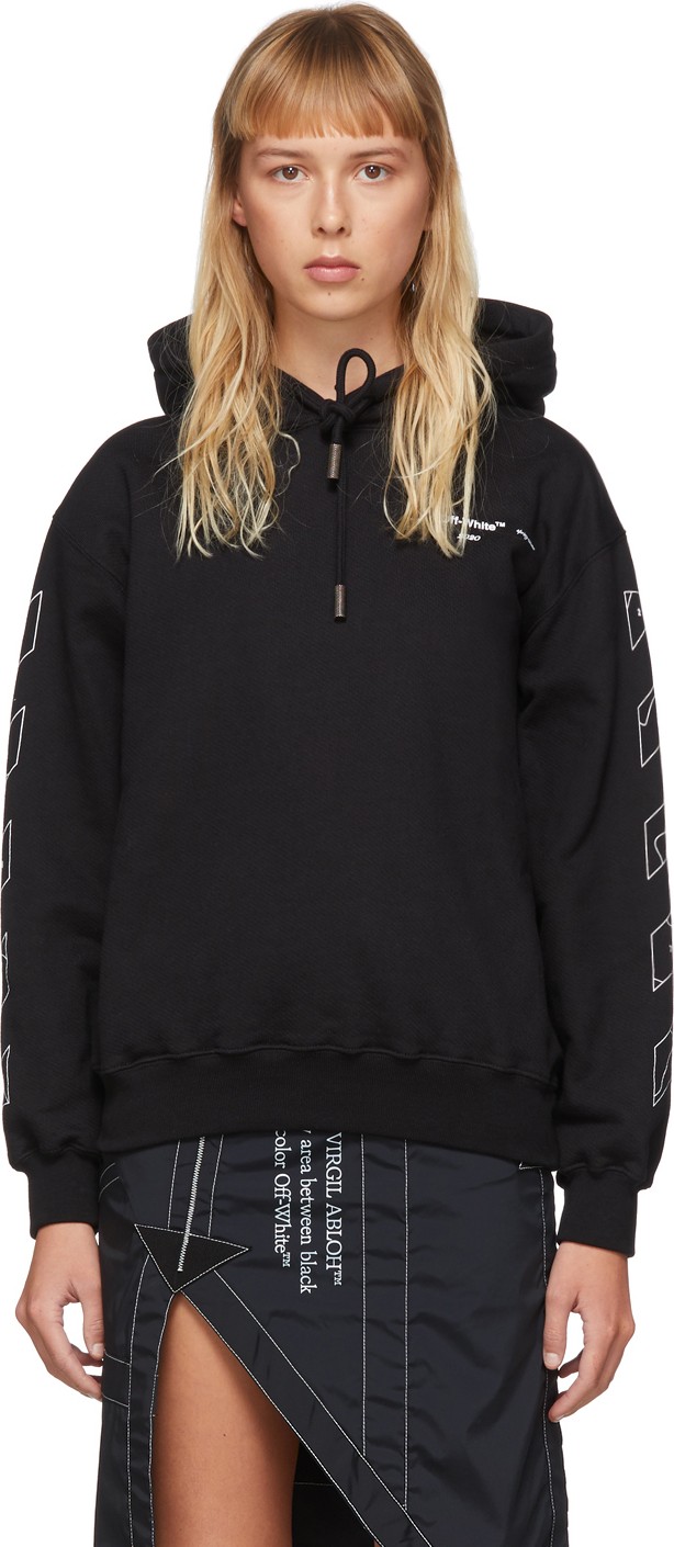 Off White Black Puzzle Arrows Hoodie