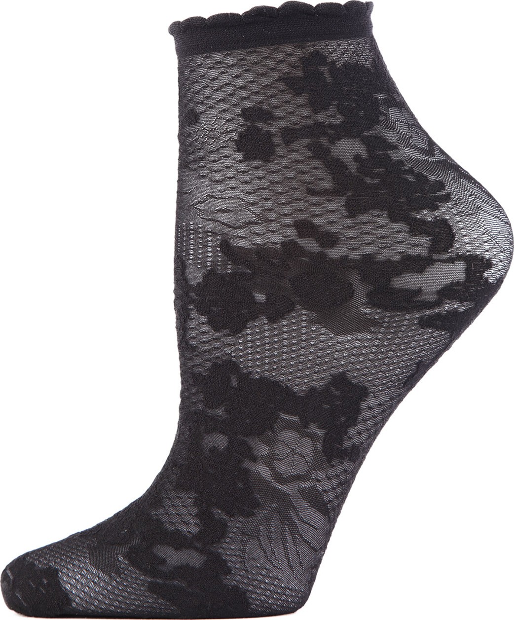 Natori Floral Lace Ankle Socks