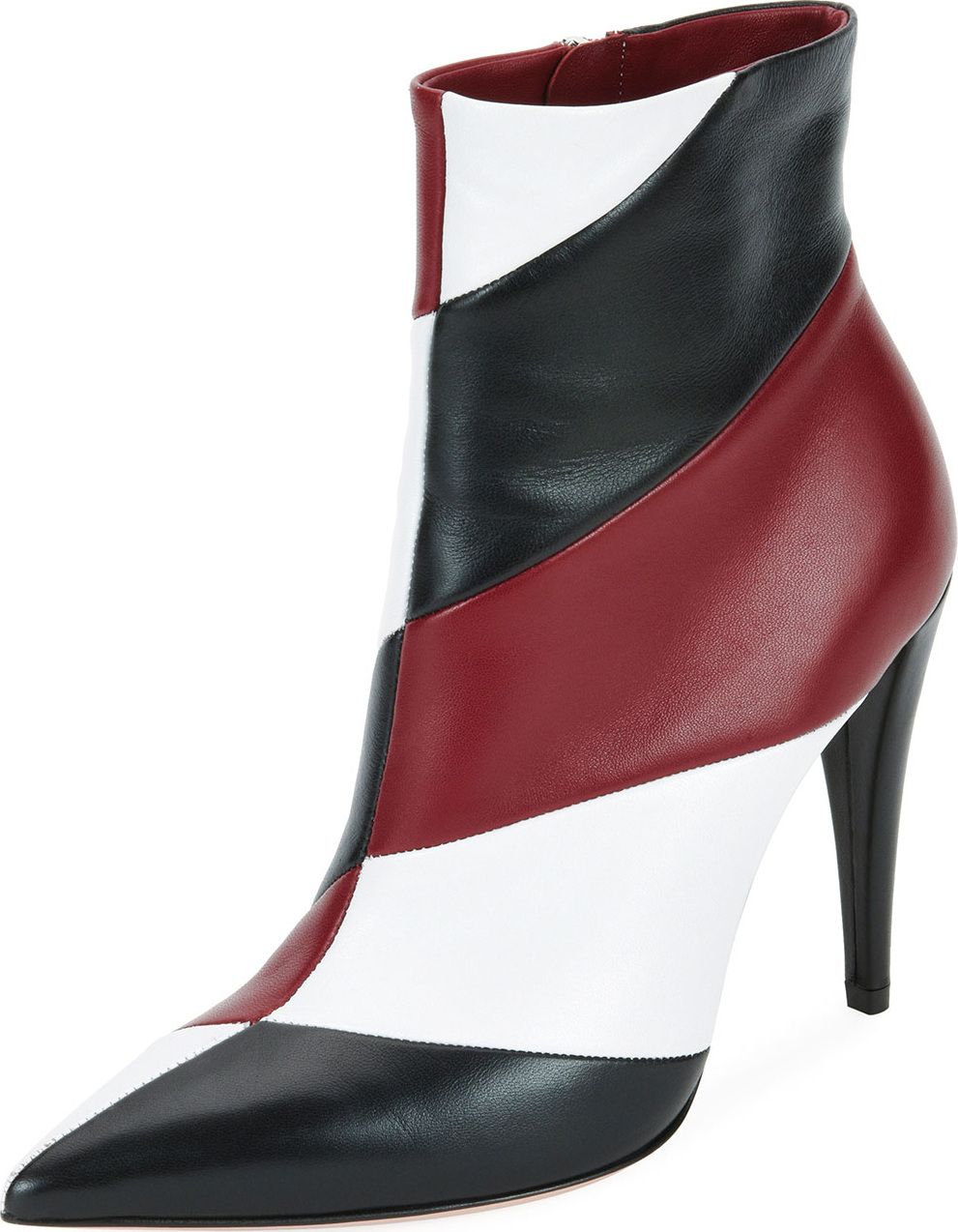 Gianvito Rossi Colorblock Zip Ankle Bootie