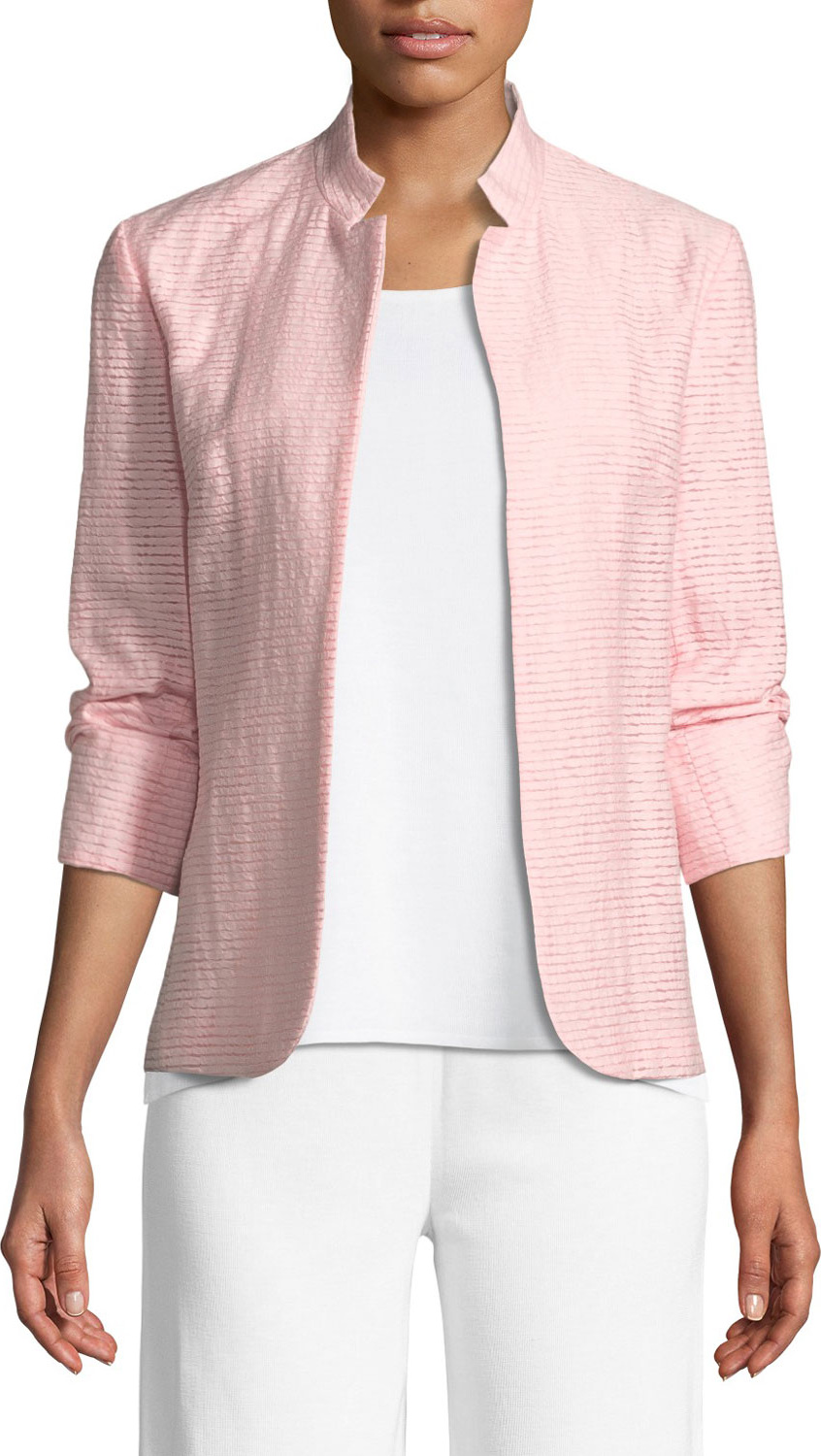 Misook Woven Textured Topper Jacket