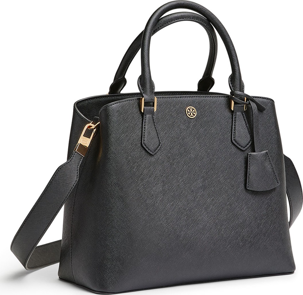 Tory Burch Robinson Medium Triple-Compartment Leather Tote Bag