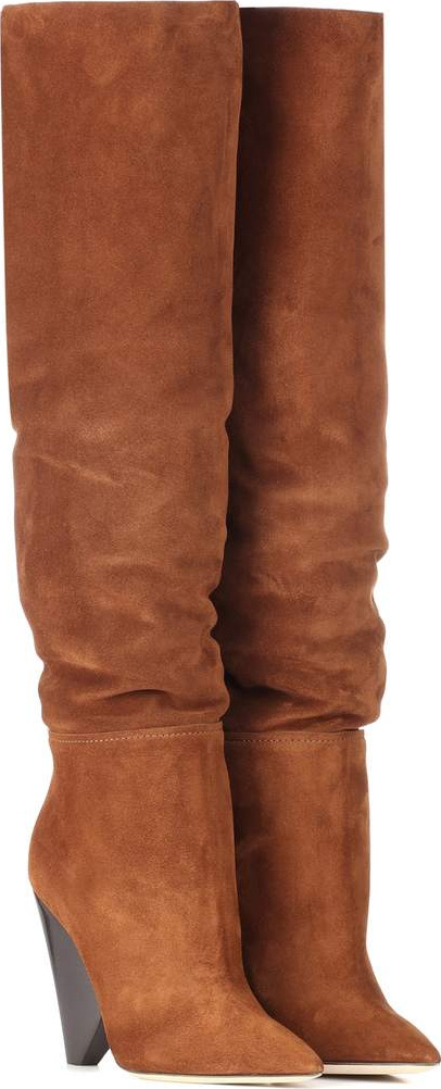 Saint Laurent Niki 105 suede boots