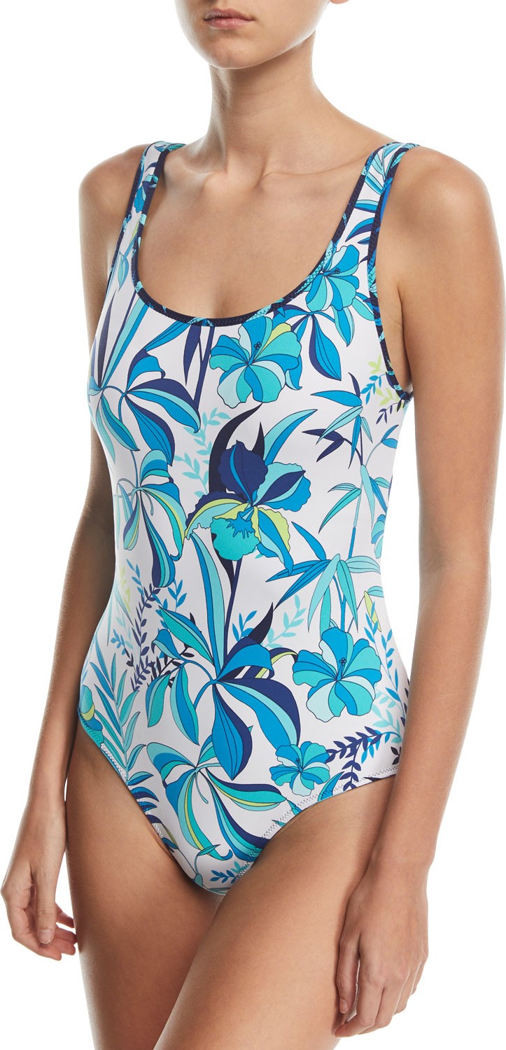Tommy Bahama Reversible Lace-Back One-Piece Swimsuit