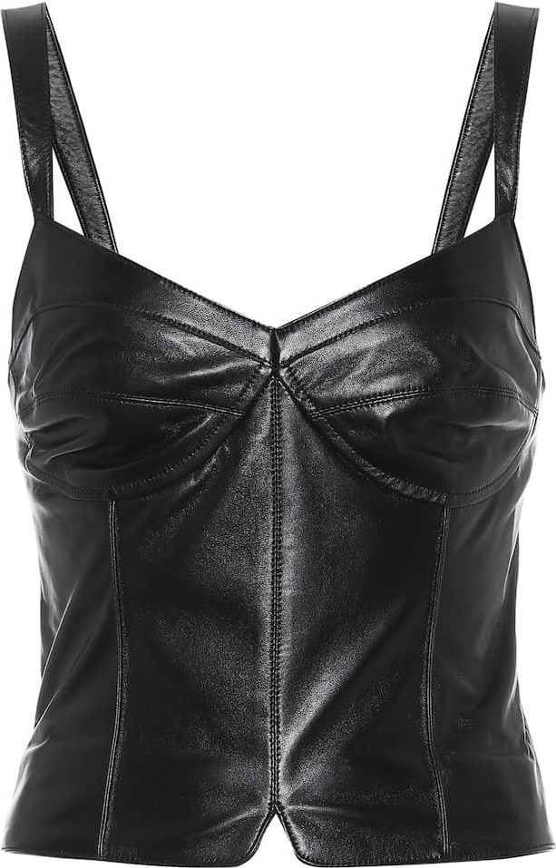 Isabel Marant Xanti leather bustier top