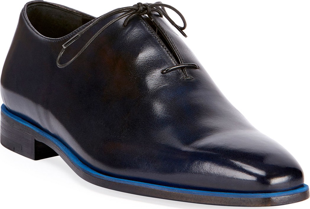 Berluti Profondo One-Piece Leather Shoe