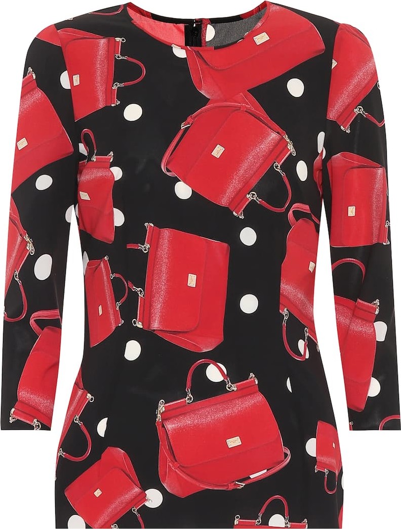 Dolce & Gabbana Sicily printed stretch-silk top