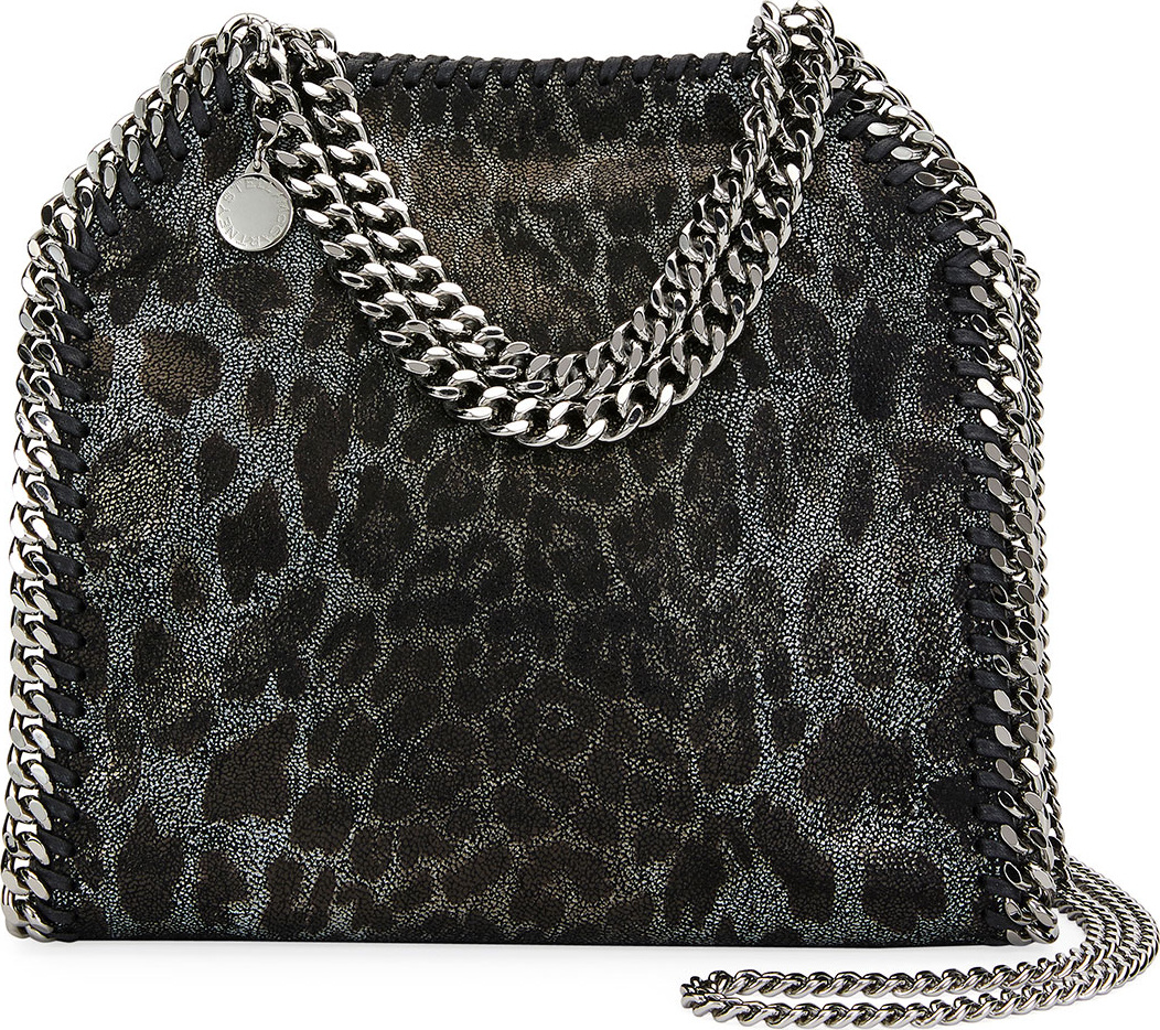 Stella McCartney Mini Leopard Falabella Tote Bag