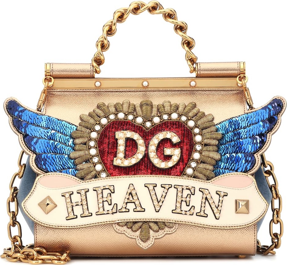 Dolce & Gabbana Sicily Medium leather shoulder bag