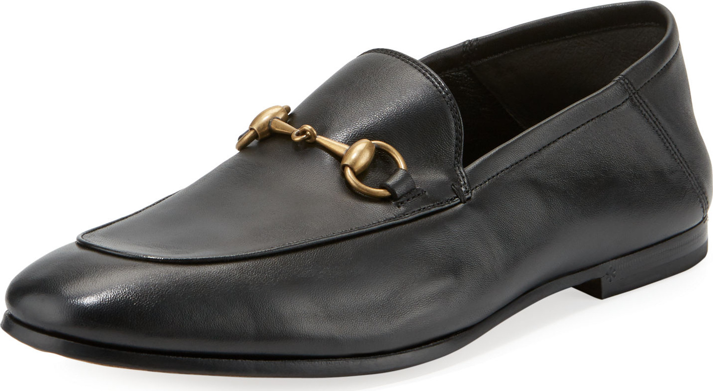 Gucci Brixton Soft Leather Bit-Strap Loafer