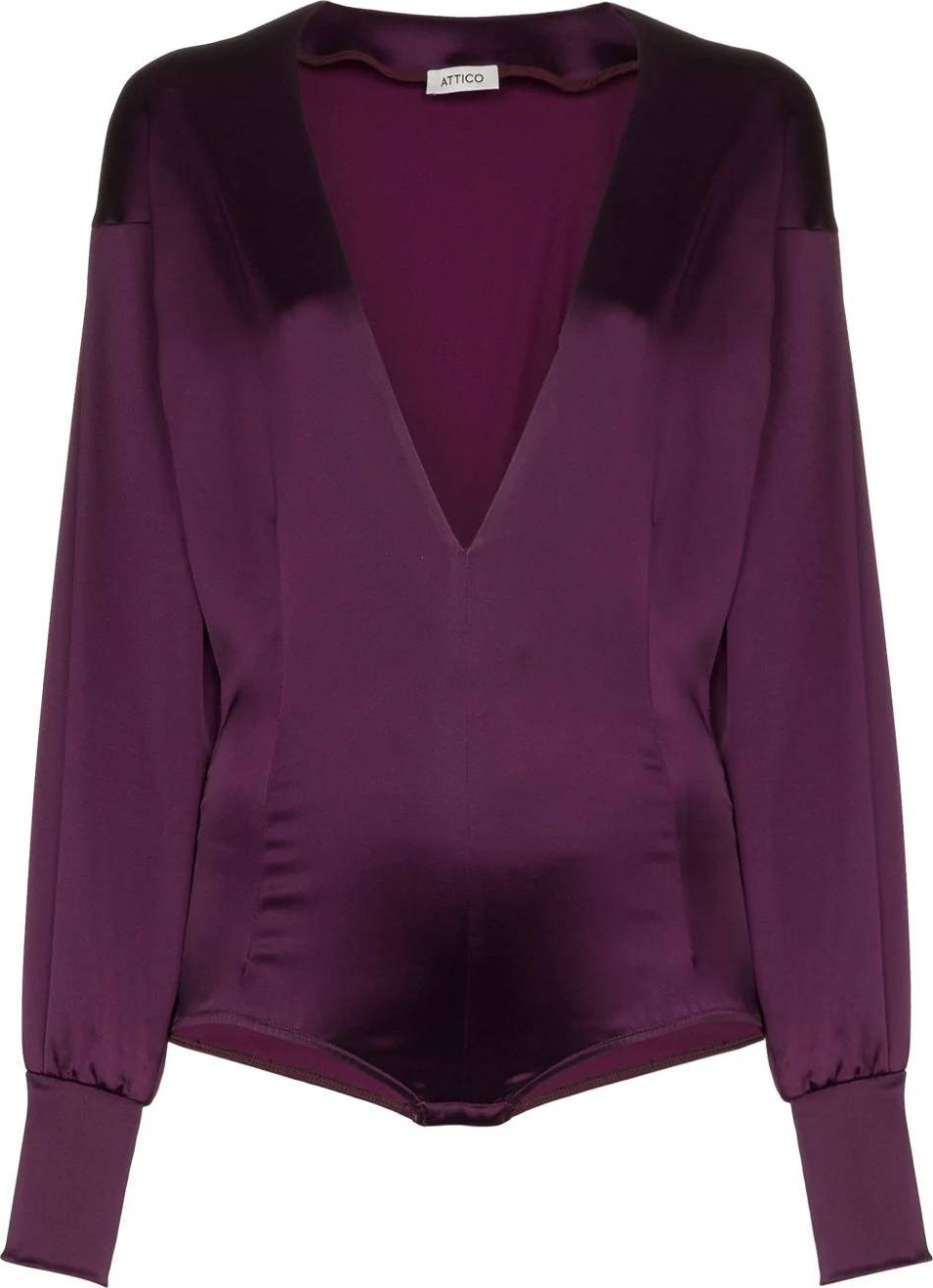 Attico satin bodysuit