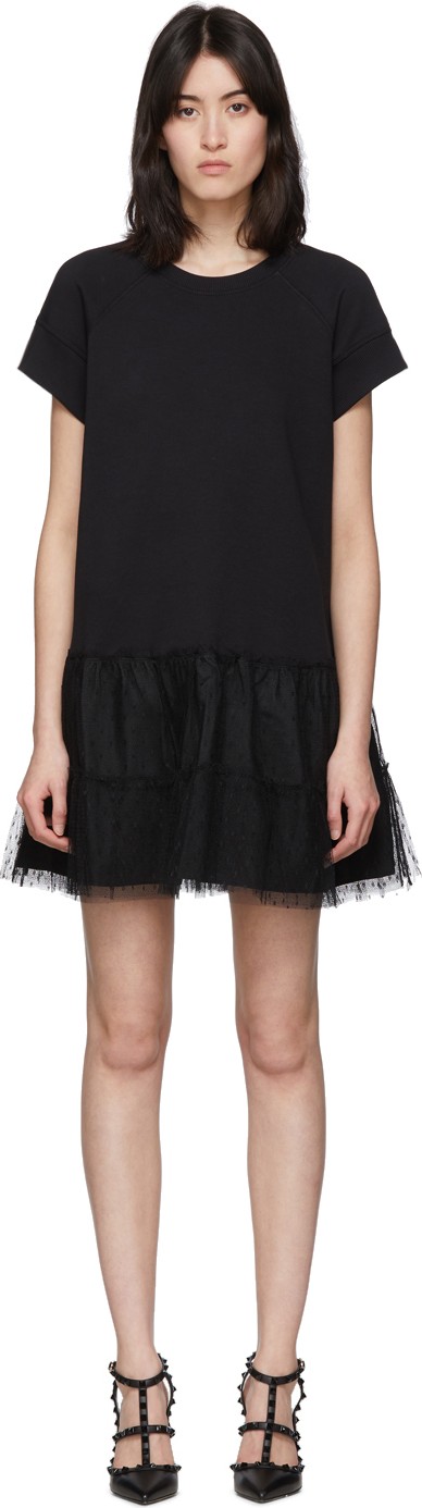 RED Valentino Black Jersey Dress