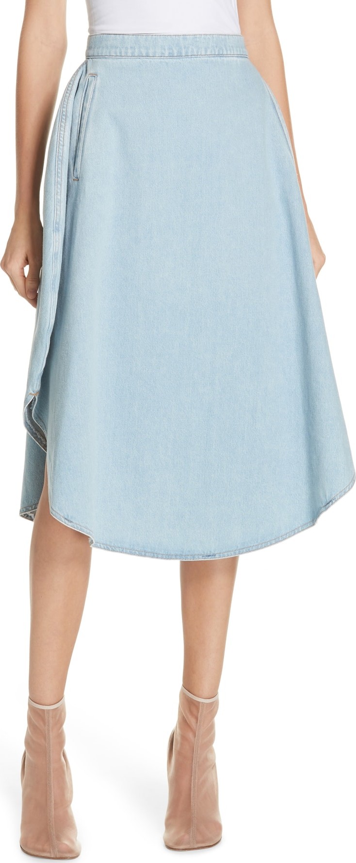 MM6 Maison Margiela Denim Circle Skirt
