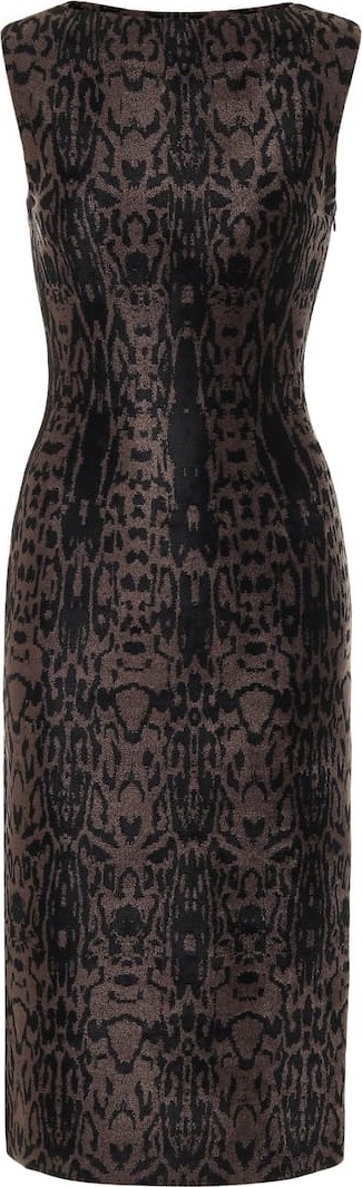 Alaïa Animal-print midi dress