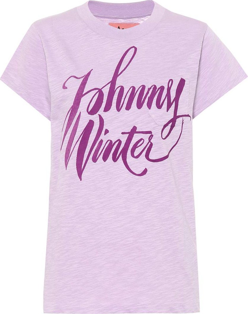 Acne Studios Blå Konst printed cotton T-shirt