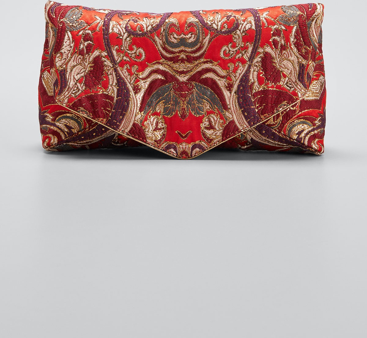 Dries Van Noten Small Envelope Brocade Clutch