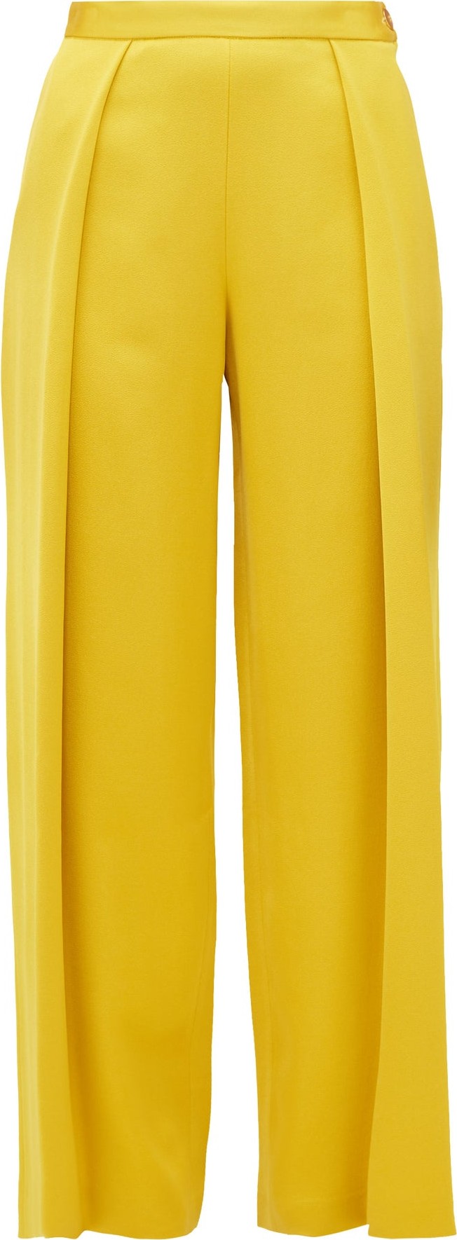 Maison Rabih Kayrouz Textured pleat satin trousers
