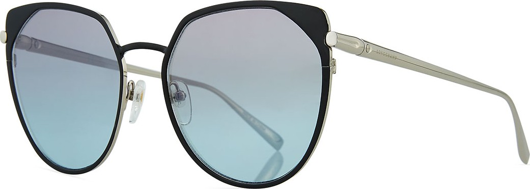 Longchamp Cat-Eye Acetate & Metal Sunglasses