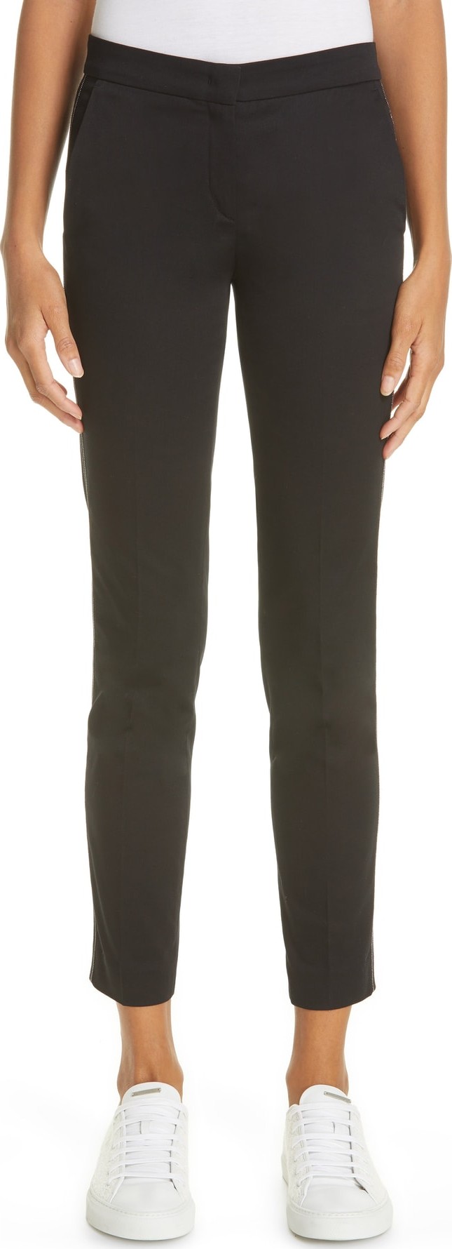 Fabiana Filippi Assisi Side Trim Stretch Cotton Pants