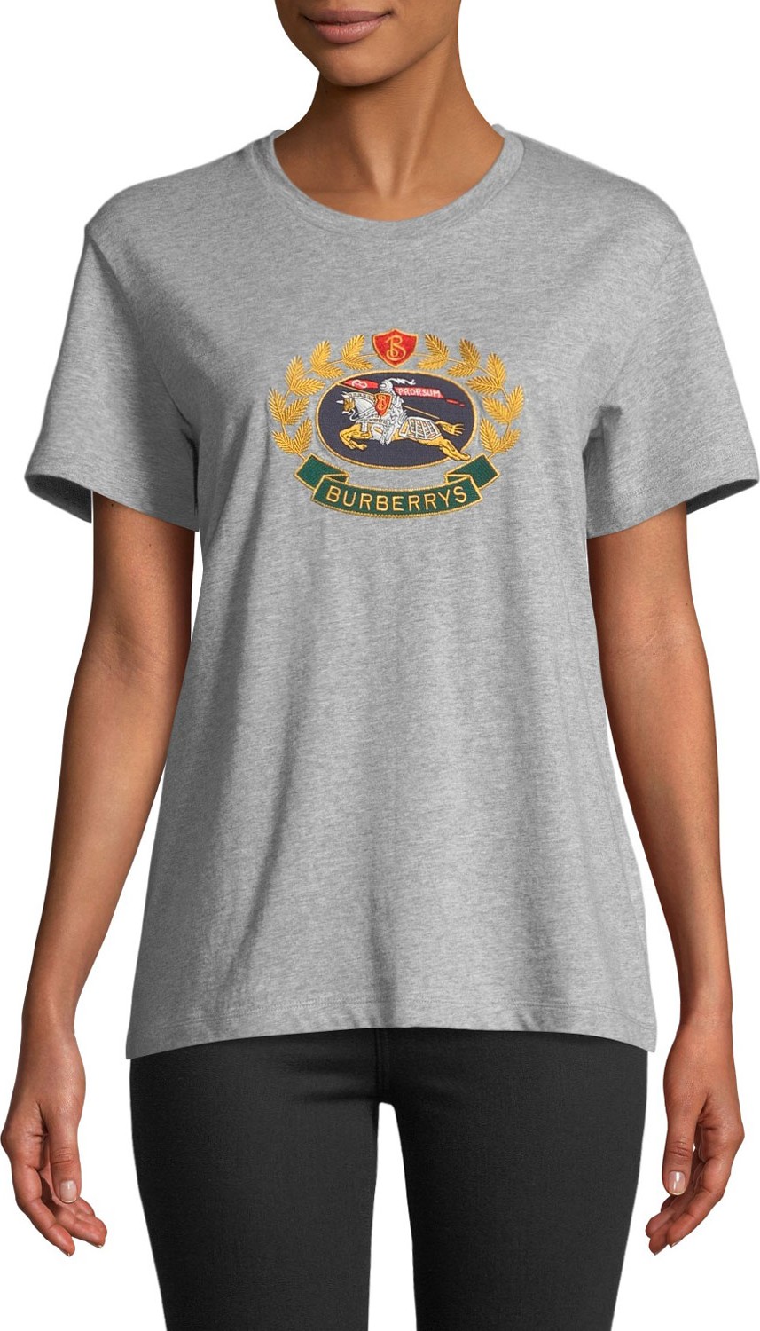 Burberry London England Gully Crewneck Logo Tee