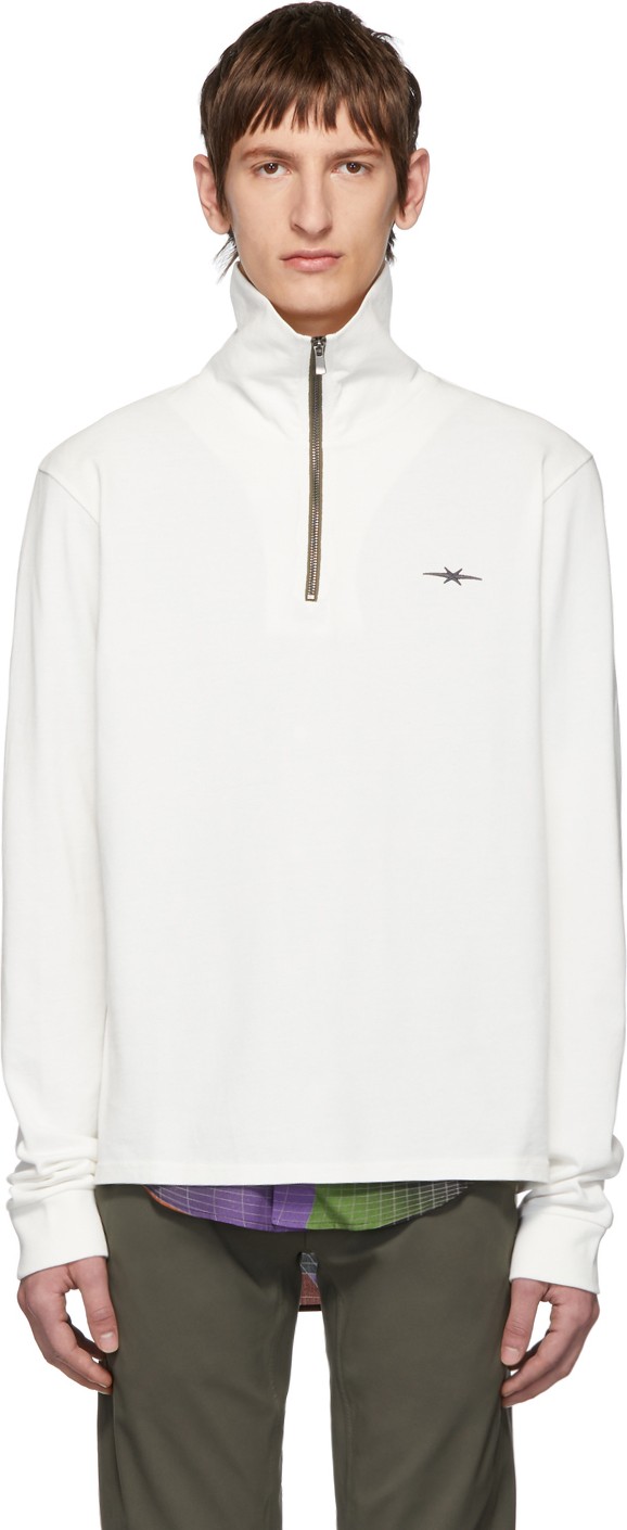 Phipps Off-White Baselayer Half-Zip Pullover