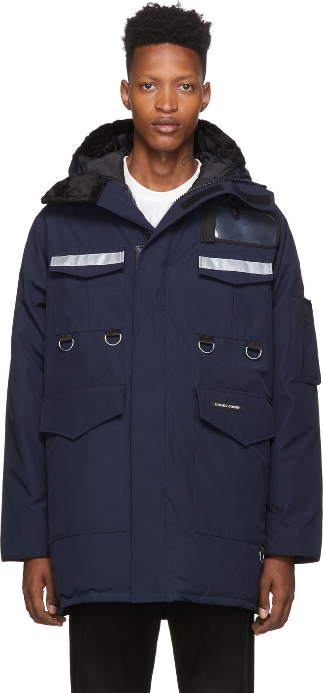 Junya Watanabe Navy Canada Goose Edition Down Parka