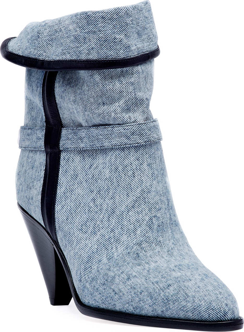 Isabel Marant Luam Denim Ankle Booties